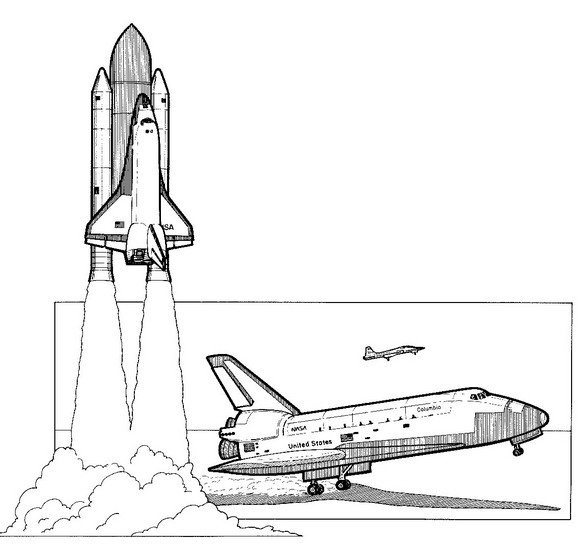 Kids-n-fun.com | Create personal coloring page of Space travel history